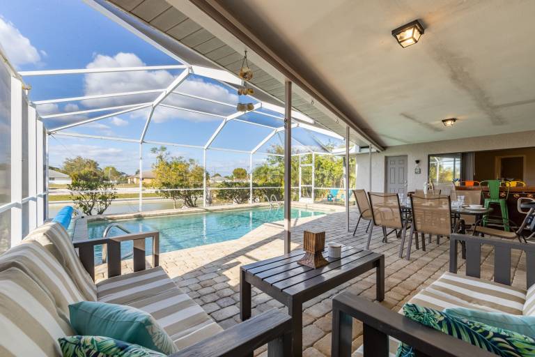Waterfront Villa Custom Heated Pool & Great Outside Space - Alta Villa - Roelens Vacations in Cape Coral, FL