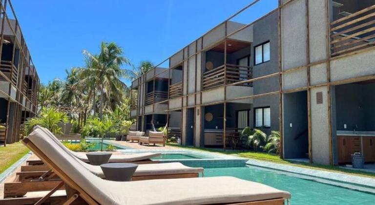 Holiday apartment with pool in São Miguel dos Milagres