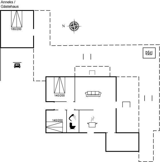 75 m² Ferienhaus ∙ 3 Schlafzimmer ∙ 6 Gäste – Bild 27