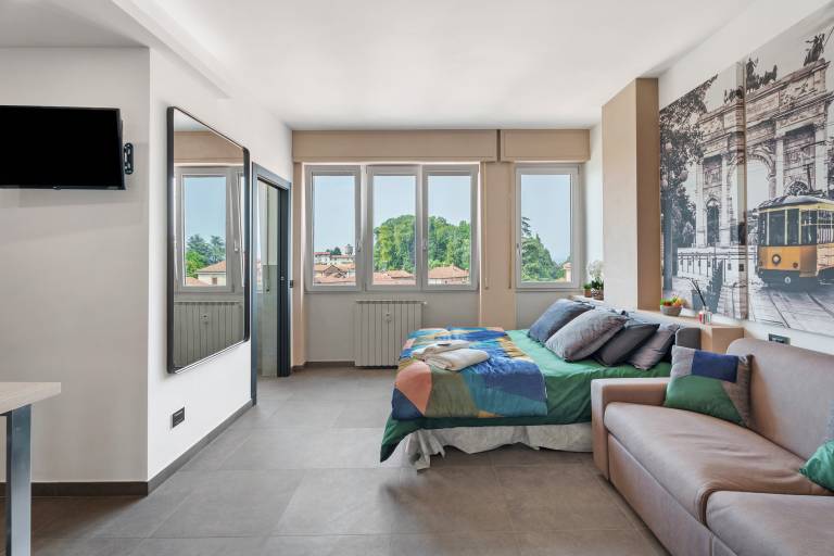 Ferienwohnung Milano mit Bergblick und Wi Fi