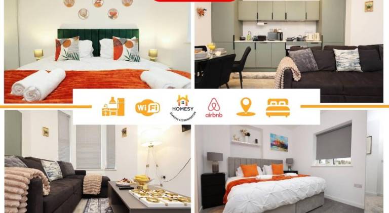 Newly Built Stylish & Central 2-Bedroom 2-Bathroom Apartment - Cardiff City Centre in Cardiff