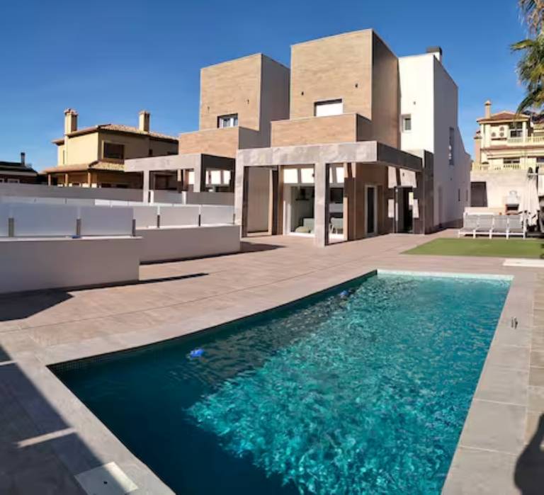 Ferienhaus mit Hund in Torrevieja, Costa Blanca f&uuml;r max. 11 Personen
