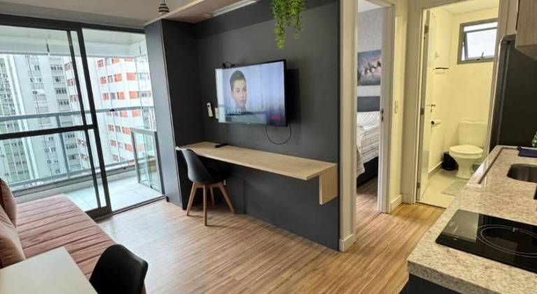 Rental apartment with pool | Next to Paulista Avenue in Paulista
