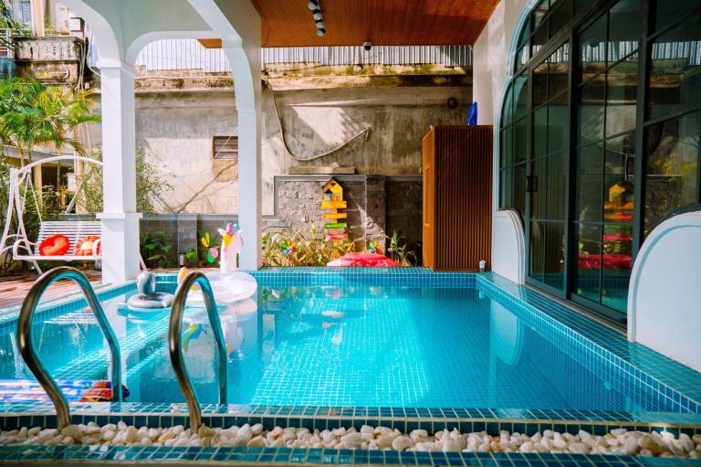 Villa with pool & patio in Hue