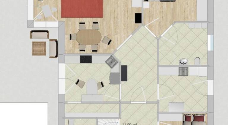 Vacation home with 2 rooms for 6 persons — photo 4