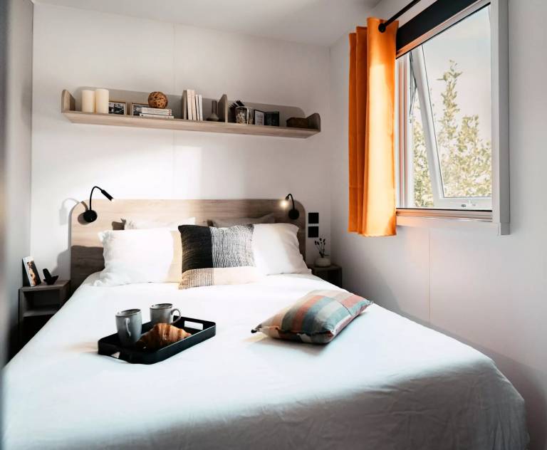 Camping Les Goélands - Mobile home Premium - 1 bedroom - semi-covered terrace with sea view 2 people in Dieppe