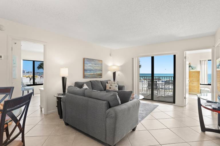 Caprice of St Pete Beach 107 Gulf Front Views and Lush Landscaping