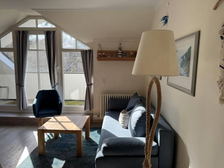 Komfort Ferienwohnung mit 1 Schlafzimmer und Balkon im Dachgeschoss in Binz