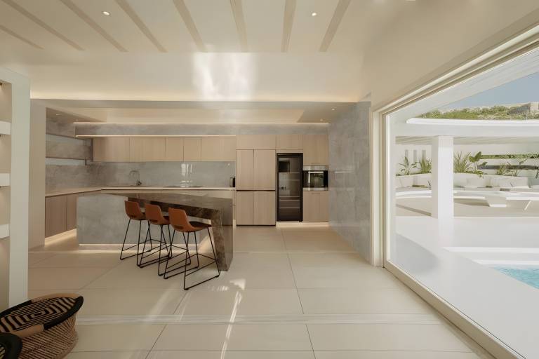 Villa with garden, BBQ & pool | Sea view — photo 4