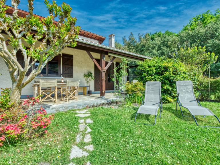 Ferienhaus mit Hund in Lanton, Atlantikküste Frankreich fuer max. 8 Personen