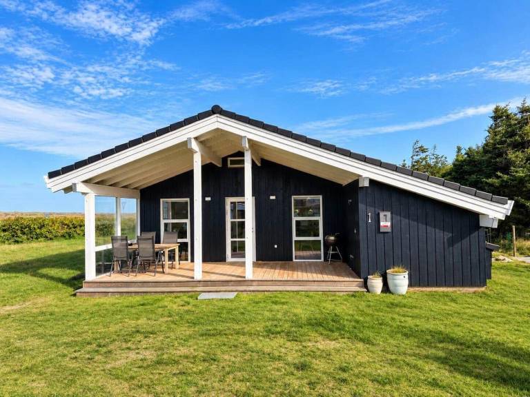 Ferienhaus mit Hund in Fjand Badeby, Dänemark fuer max. 5 Personen