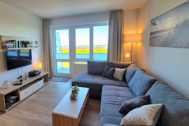 Tolles Maisonette-Apartment mit Meerblick und Balkon in Deichlage an der Nordsee in Wangerland
