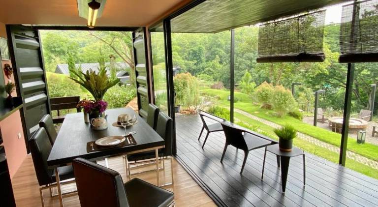 Bungalow with terrace, barbecue & yard — photo 3