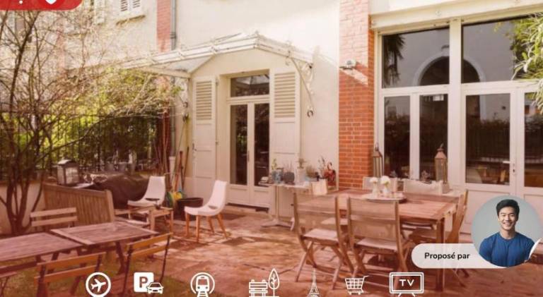 Rental apartment with patio & yard | Pets are welcome in Bagnolet