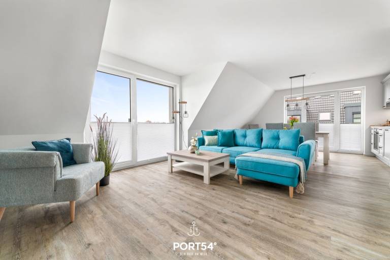 Küste 4 - Balkon mit Feldblick, Duschbad, 2 Schlafzimmer — photo 4