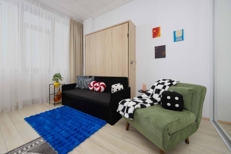 Jerozolimskie 216 Warszawa Modern Studio for Two Parking A C — photo 5