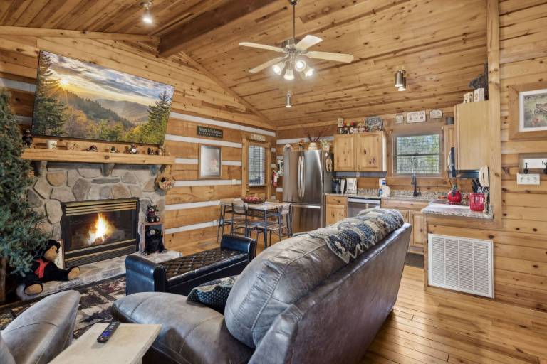 Lovey Bear - A Cozy Dog-Friendly Cabin with Hot Tub, Fireplace – Across from Soaky Mountain — photo 5