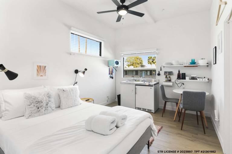 Old town micro studio with pool view and rooftop