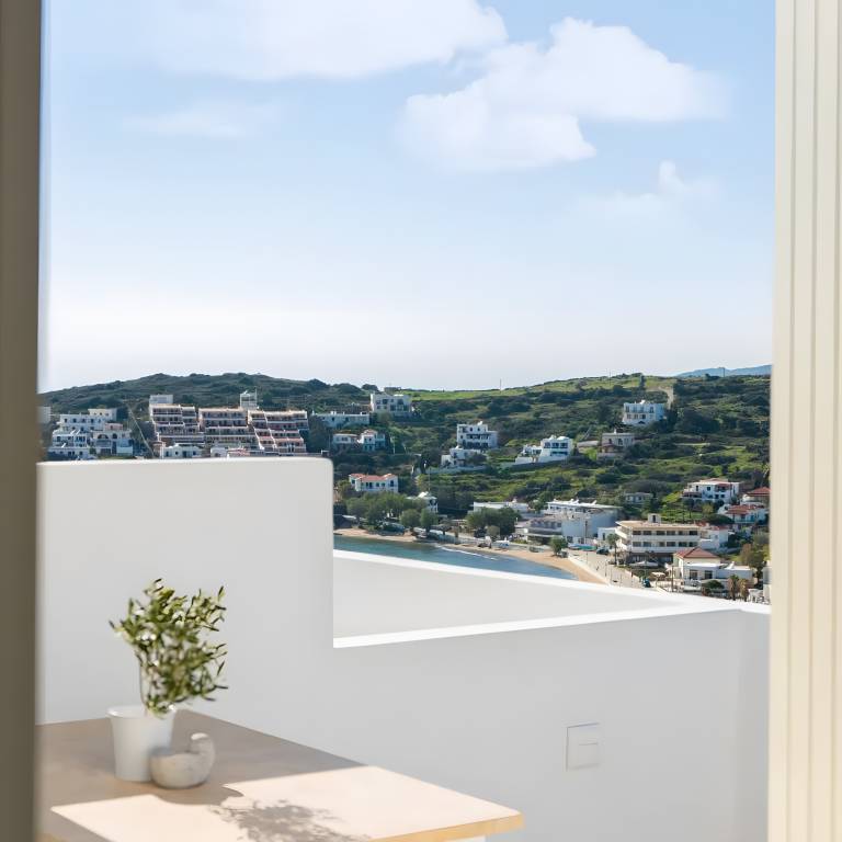 Apartment 'Batsi View House' with Sea View, Wi-Fi and Air Conditioning in Andros