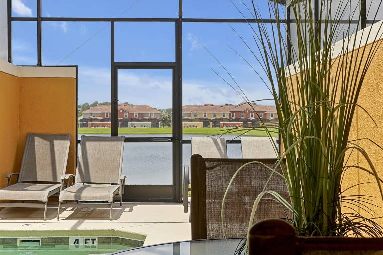 House with terrace, sauna & private pool | Water view in Osceola, FL
