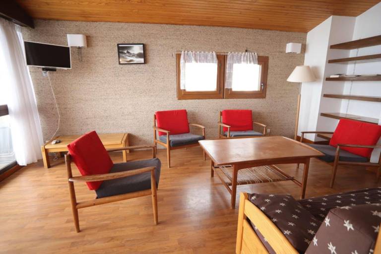 250m from resort center, 5th floor, view mountain, balcony, tv, ski locker, 80m², Auris en Oisans in Huez