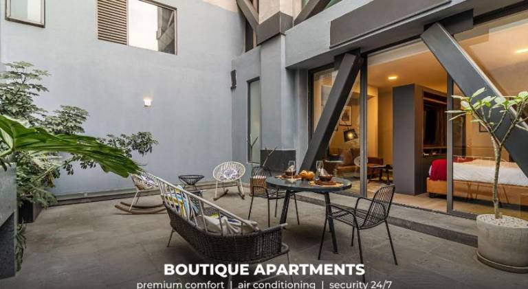 Serviced apartment with 2 rooms for 4 persons in Mexico City