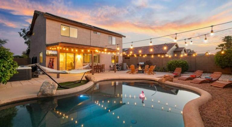 Sunlit Sandscape Villa Private Sauna Heated Pool Hot Tub Hosted By Relaxtay in Casa Grande, AZ