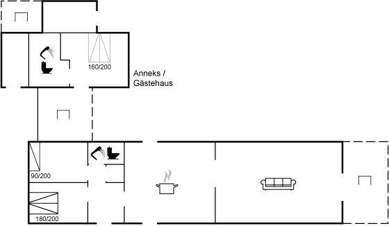106 m&sup2; Ferienhaus 3 Schlafzimmer 5 G&auml;ste