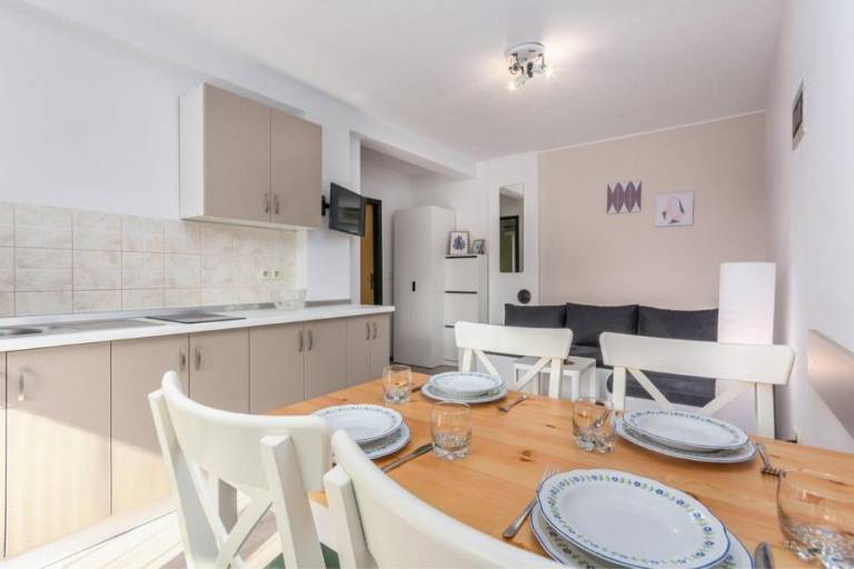 Rental apartment with patio, yard & barbecue in Novigrad
