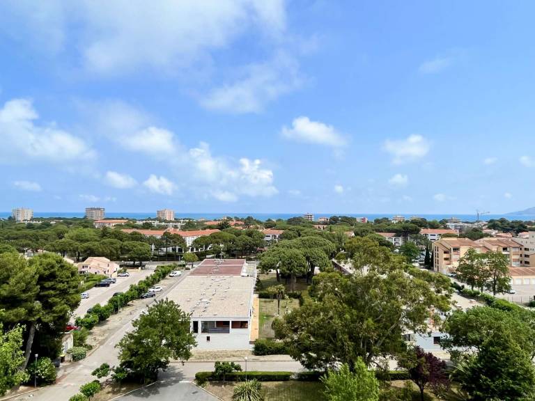 Studio cabin for 4, 500m from the sea with TV, DW, WM, pets allowed in Argelès-sur-Mer