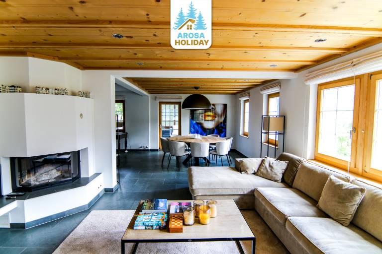 Apartment with patio | Garden view in Arosa