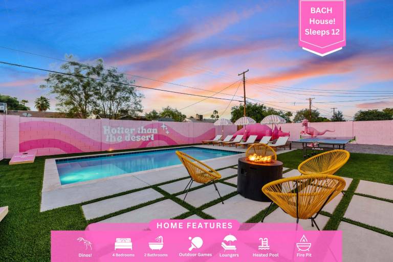 Bachelorette Fire Pit Heated Pool 3MI to Old Town