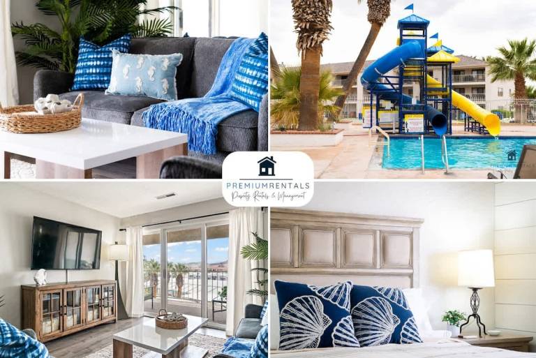 Holiday apartment with pool, hot tub & sauna | Mountain view in Washington, UT