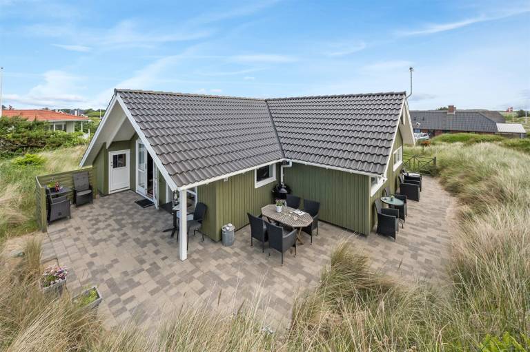 Ferienhaus mit Hund in Søndervig, Klegod Strand fuer max. 6 Personen