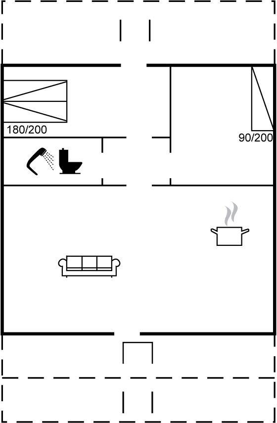 55 m² Ferienwohnung ∙ 2 Schlafzimmer ∙ 3 Gäste – Bild 19