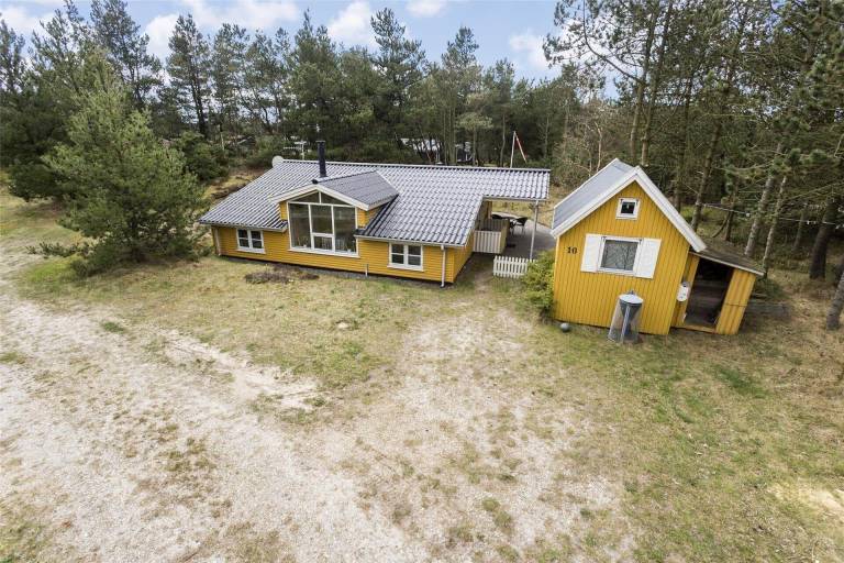 Ferienhaus mit Hund in Sønder Vorupør Nordsee Dänemark f&uuml;r max. 6 Personen