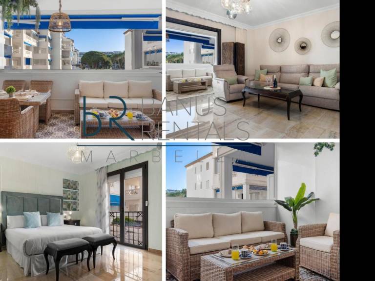 Fully equipped pleasant apartment with garden, patio & pool | Next to the beach | Pet-friendly in Marbella