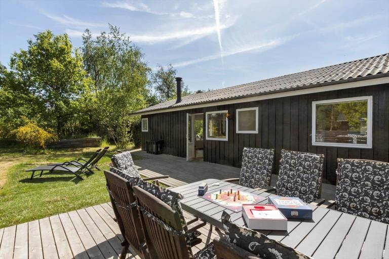 House with patio & BBQ in Ebeltoft