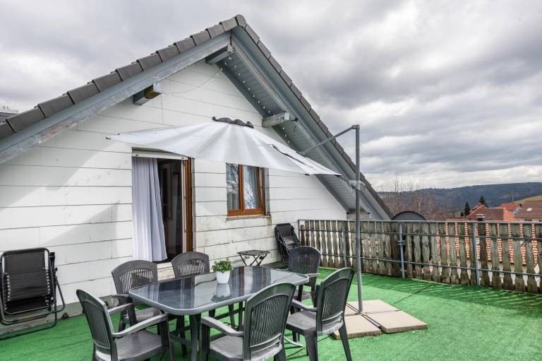 Holiday apartment with patio & fast internet | Mountain view in Bad Saeckingen