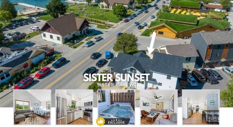 1Downtown Spot Walk to Beach, Hot Tub & Pets OK in Door County, WI