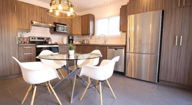 Holiday apartment with garden & patio | Perfect for remote work | Pets allowed in Montréal, QC