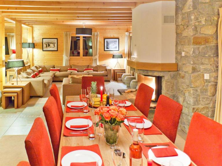 Chalet, sauna, terrace, balcony, fireplace or stove, tv, ski locker, 250m², Thyon — photo 4