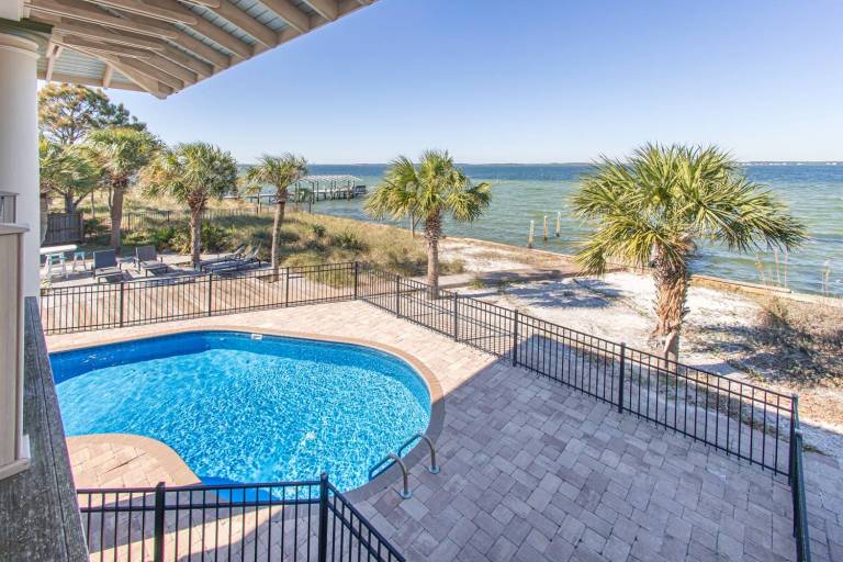 Family-friendly house with grill & private pool | Water view | Next to the beach | Perfect for remote work | Pets are welcome in Pensacola, FL