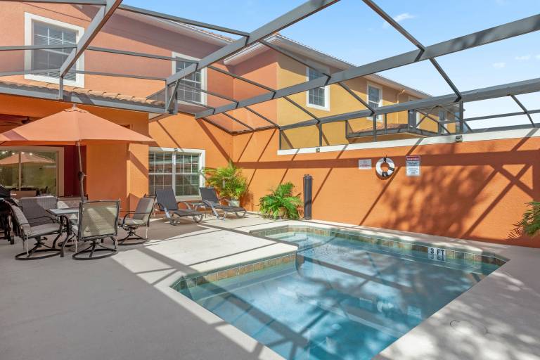 Child-friendly spacious house with private pool, BBQ & sauna | Pet-friendly in Osceola, FL