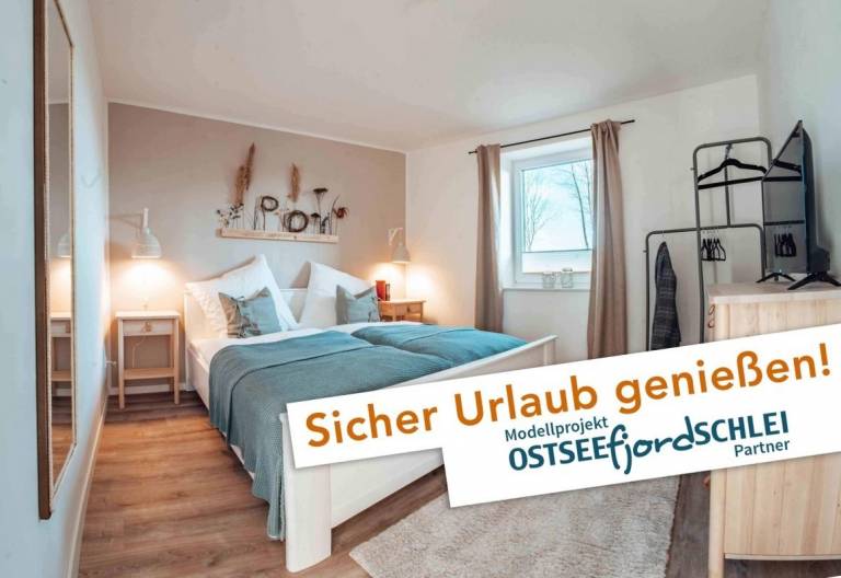 Appartement in Groß-Brebel mit Terrasse & Garten