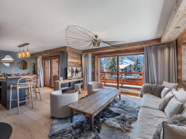 Modern apartment with sauna and hammam access in Megève