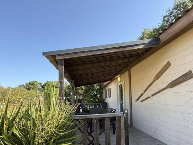 Chalet with terrace & heated pool | Pool view — photo 5