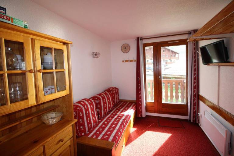 100m from resort center, 1st floor, balcony, tv, ski locker, 18m², Tignes in Tignes