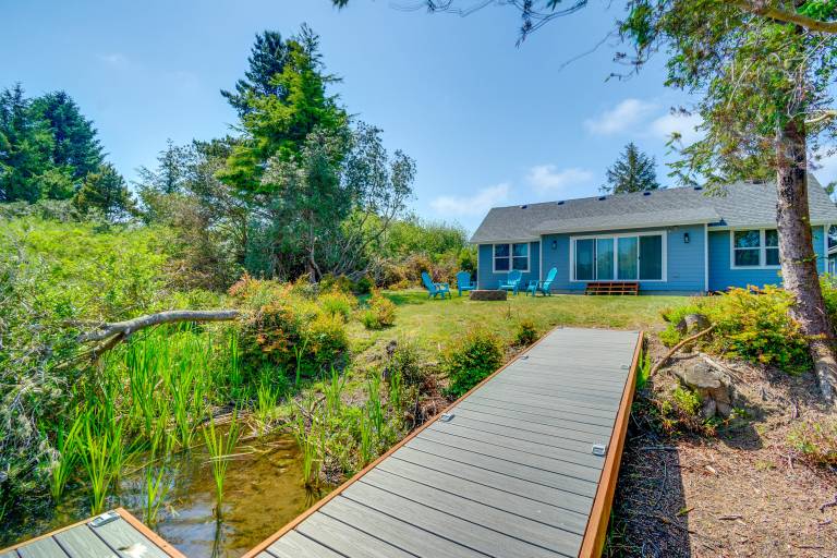 Dock, Water Views: Dog-Friendly Ocean Shores Home! — photo 2