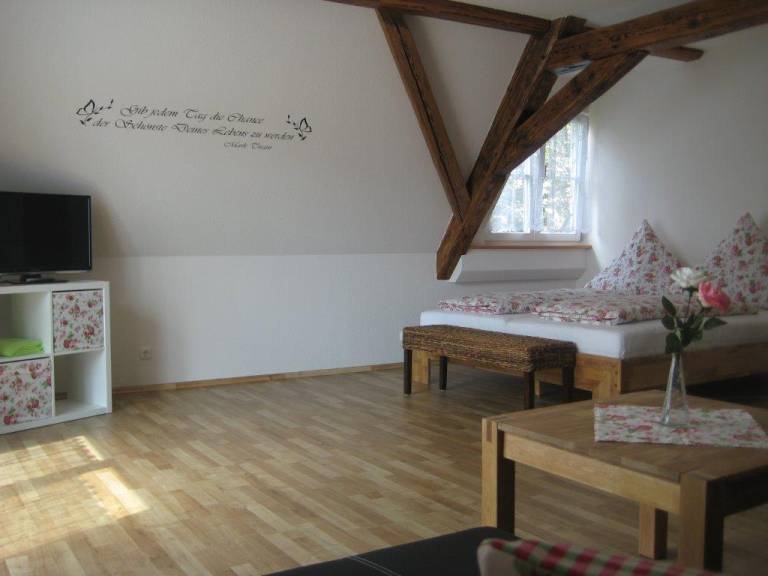 Appartement Rosenzauber 50qm mit Balkon und WLAN